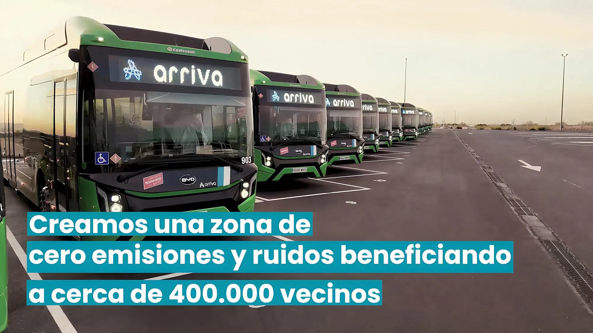 Pieza de campaña de Arriva sobre la zona de cero emisiones