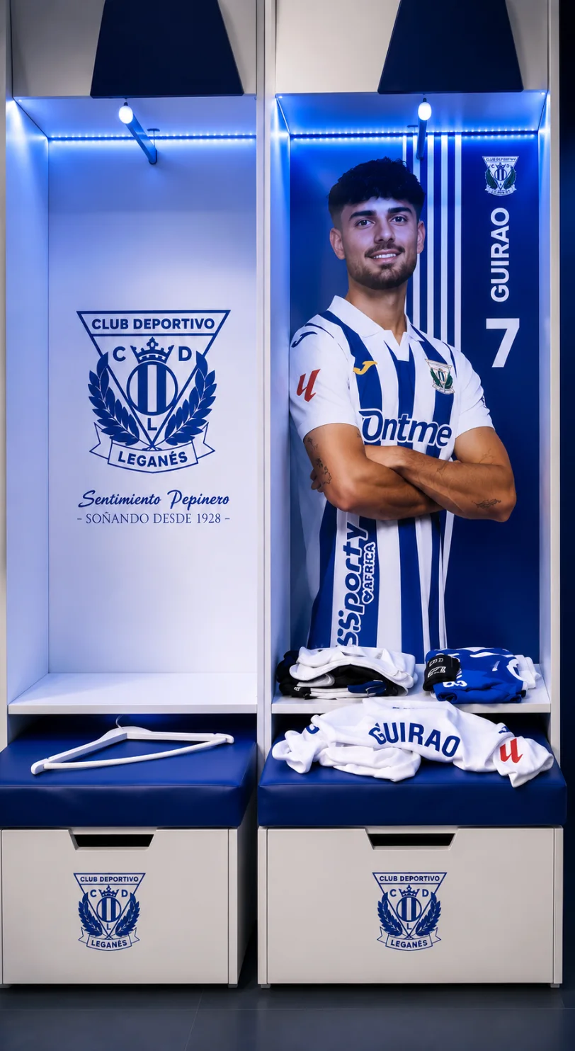 Taquilla del vestuario del CD Leganés